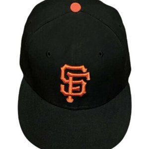 San Francisco SF Giants GAME 59Fifty Fitted Hat Black Orange MLB Cap Size 7 1/4